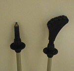 Leki-Spitze und Asphalt-Pad